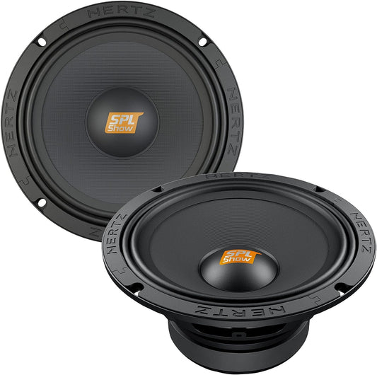HERTZ SPL Show Series SV-2001 8 in. (200mm) SPL 4-Ohm Midrange Speakers (Pair)