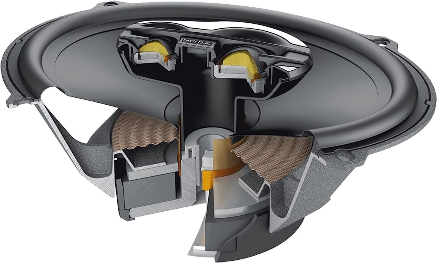 HERTZ Mille Pro Series MPX-6903 6x9 Pro Audio Three-Way Coaxial Speakers (Pair) with Grilles
