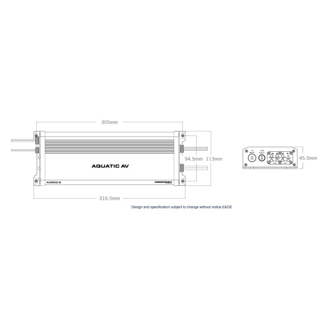 AD600.5 5/4/3-Channel Amplifier SKU: AD605